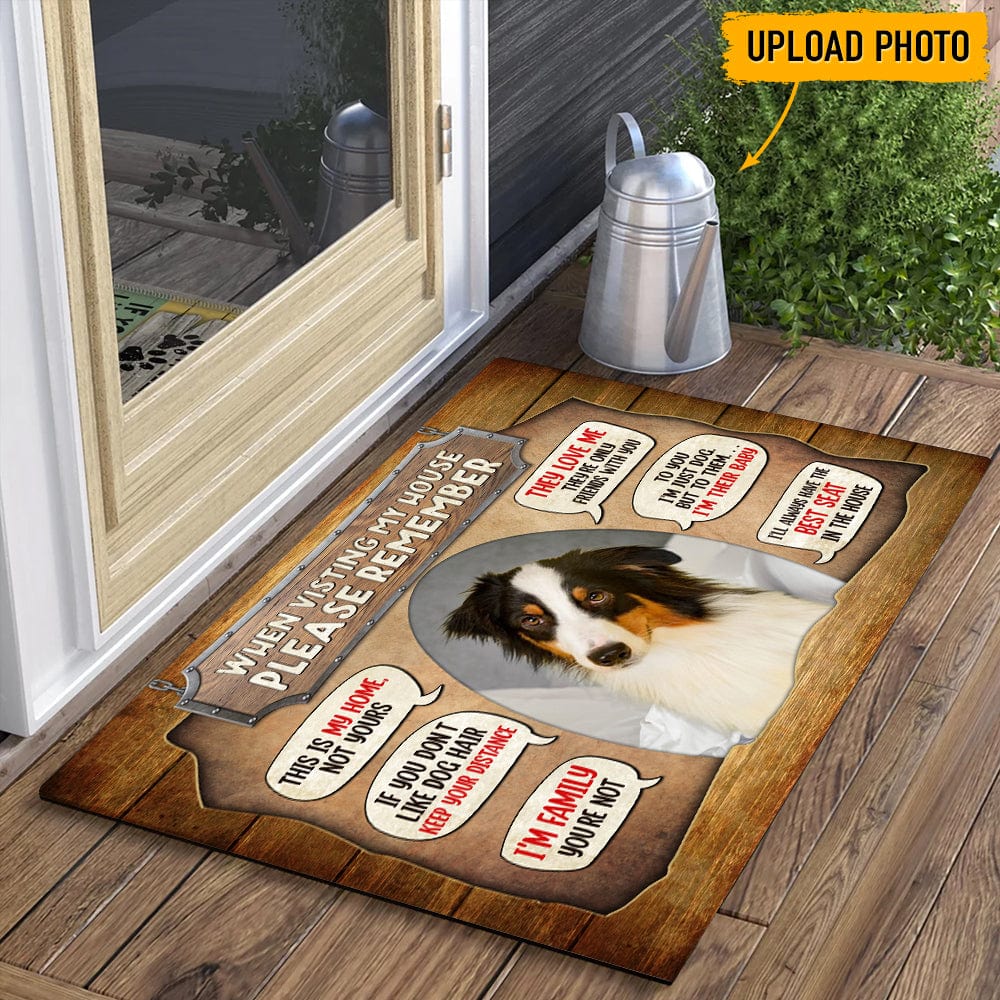 When Visiting My House Please Remember Golden Retriever Doormat, Dog L -  Best Custom