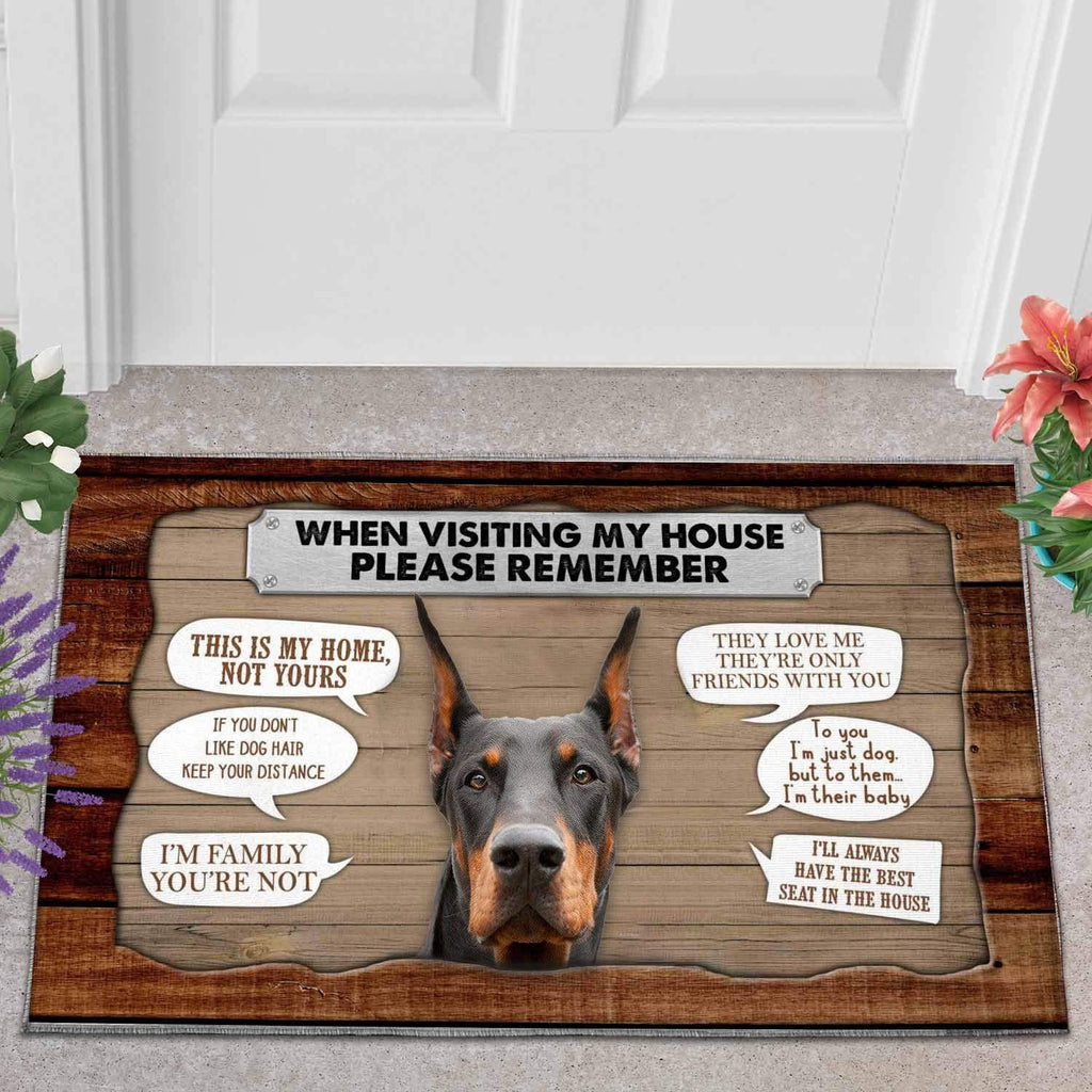 Doberman doormat shop