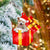 Akita Inu In Red Gift Box Christmas Ornament