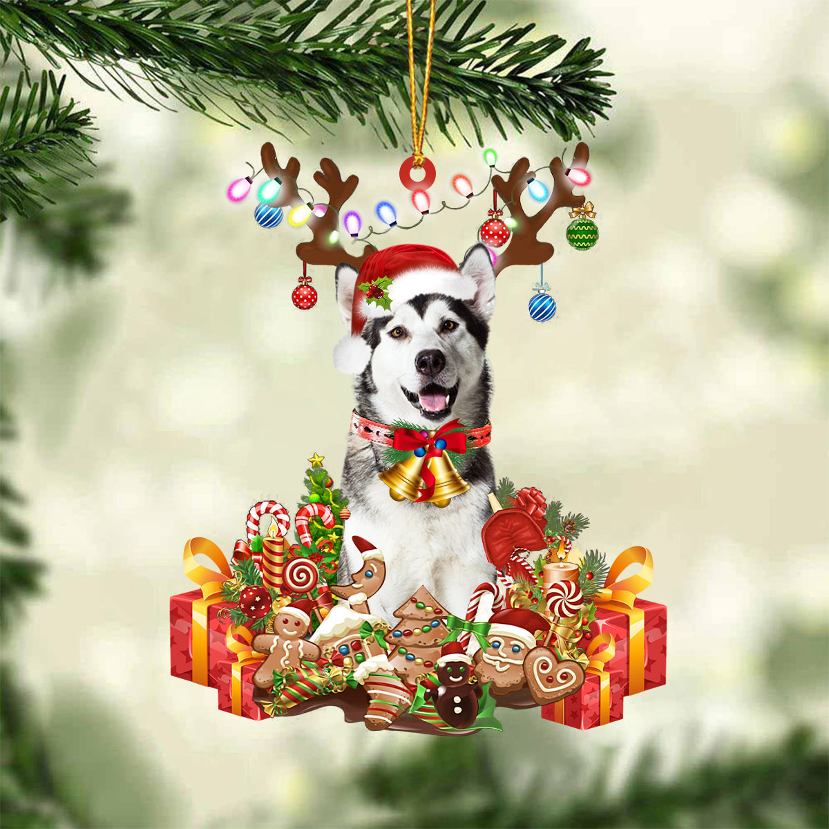 Alaskan Malamute-2022 New Release Christmas Ornament