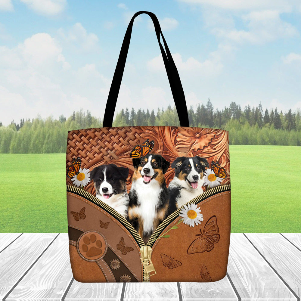 Australian shepherd tote bag sale