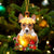 Basenji In Golden Egg Christmas Ornament