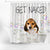 Beagle Get Naked Daisy Shower Curtain