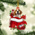 Beagle In Gift Bag Christmas Ornament