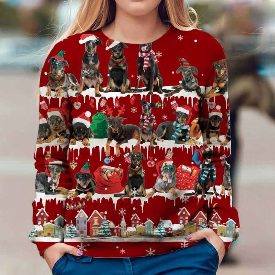 Beauceron - Snow Christmas - Premium Sweatshirt