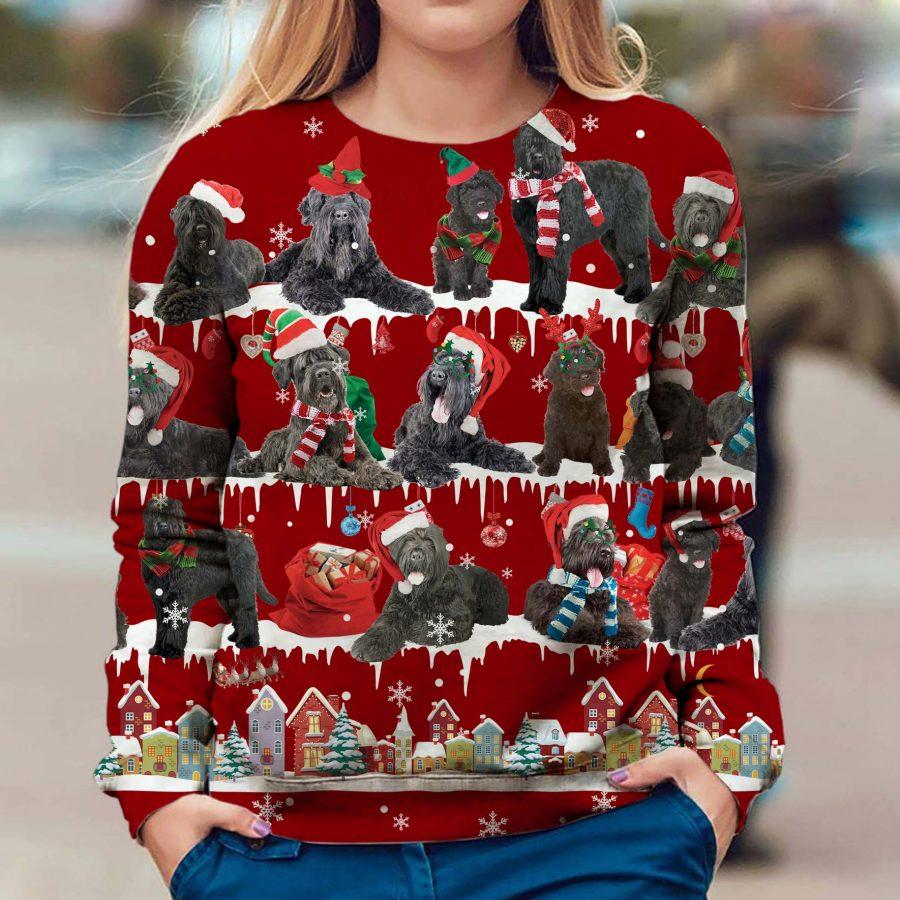 Black Russian Terrier - Snow Christmas - Premium Sweatshirt