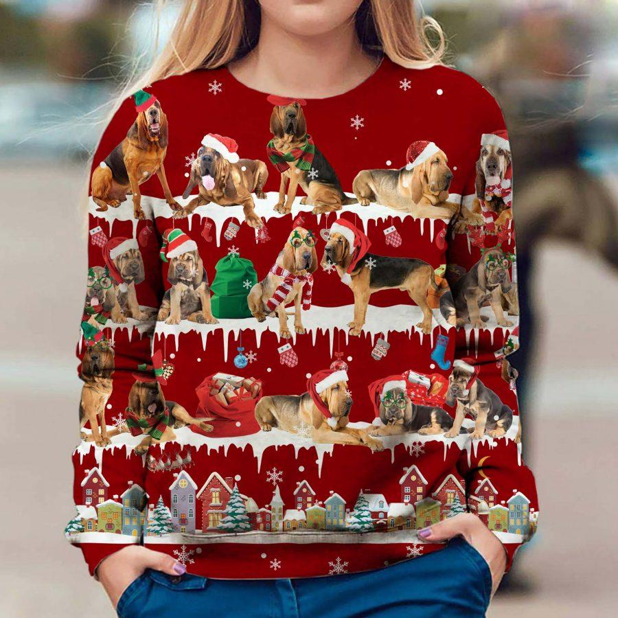 Bloodhound - Snow Christmas - Premium Sweatshirt