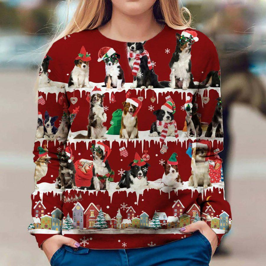 Border Collie - Snow Christmas - Premium Sweatshirt