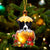 Border Collie In Golden Egg Christmas Ornament