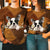 Boston Terrier Holding Daisy Unisex T-Shirt