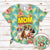 Boxer Mom Tropical Pattern 3D All Over Print T-Shirt