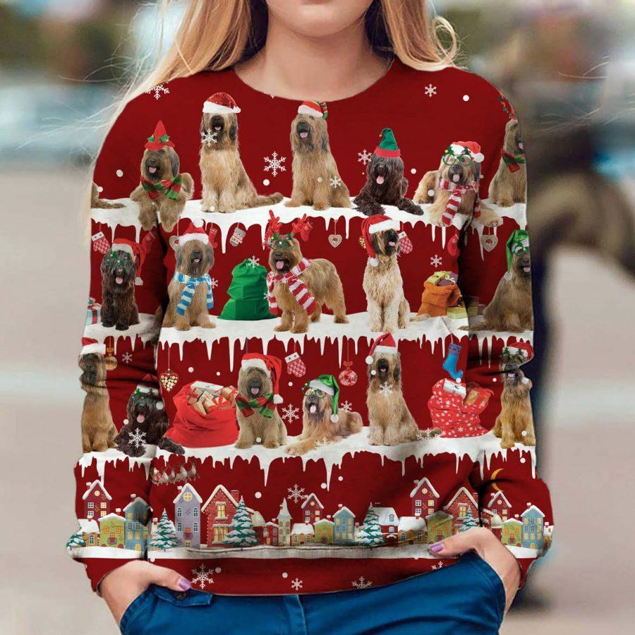 Briard - Snow Christmas - Premium Sweatshirt