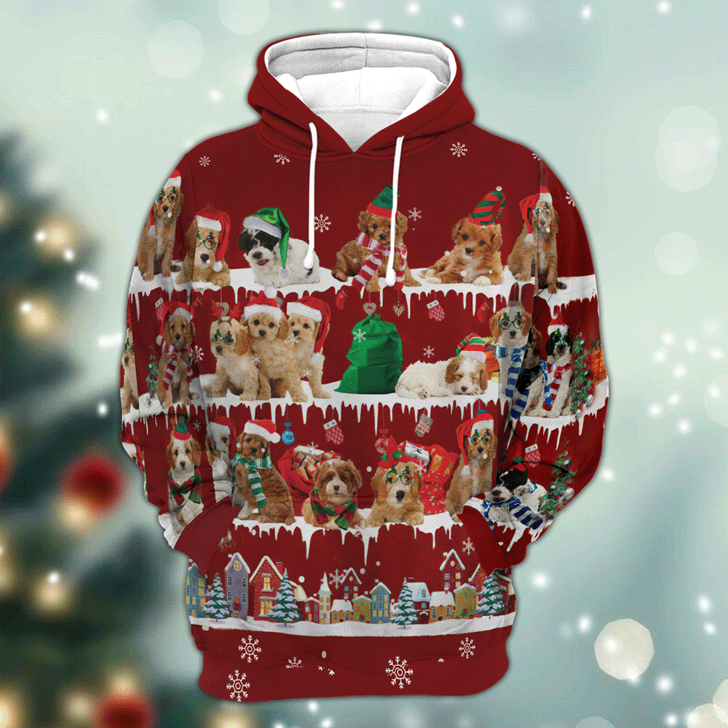 Cavoodle - Snow Christmas - 3D Hoodie