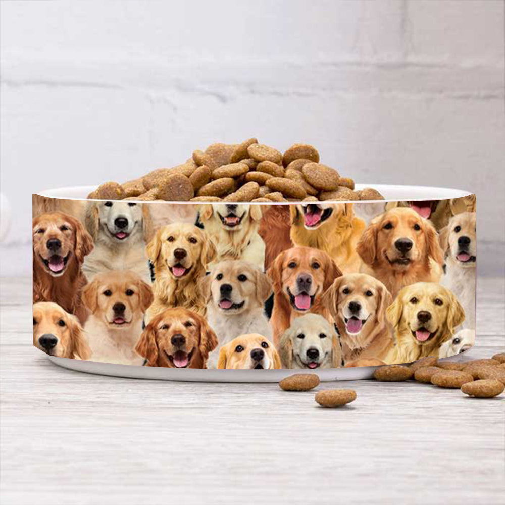 A Bunch Of Golden Retrievers Bowl