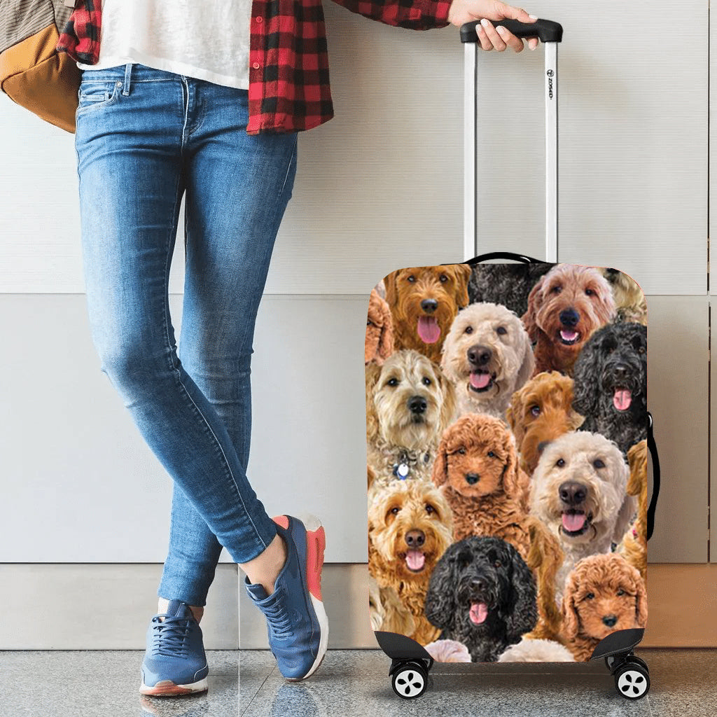 A bunch of Goldendoodles Luggage Cover