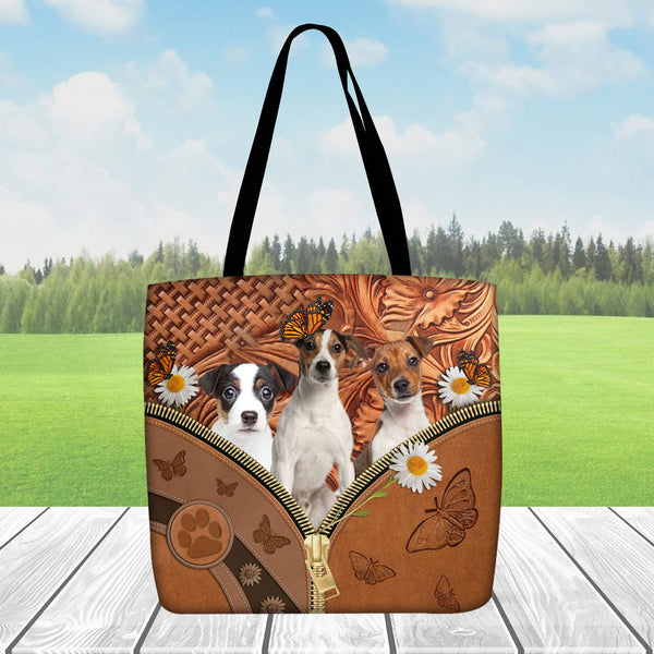 Jack russell tote outlet bag