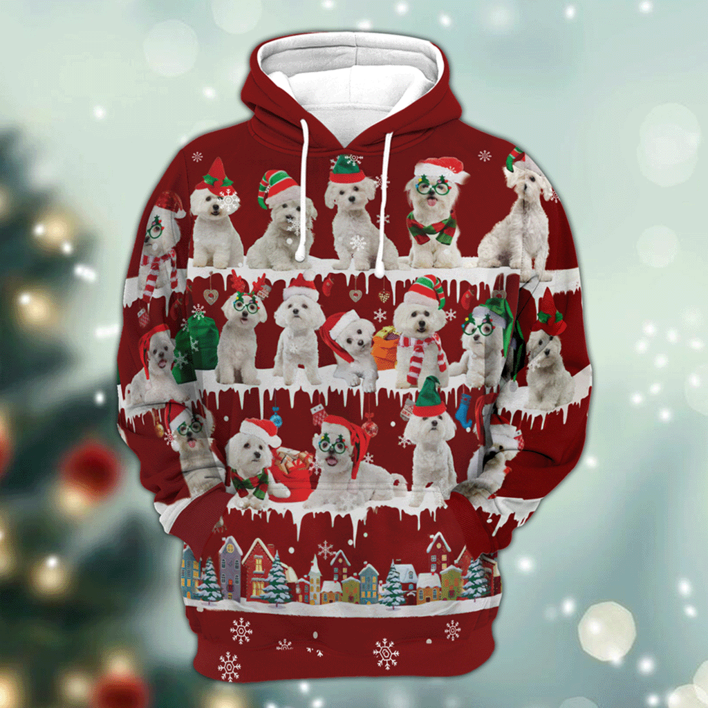 Maltese - Snow Christmas - 3D Hoodie