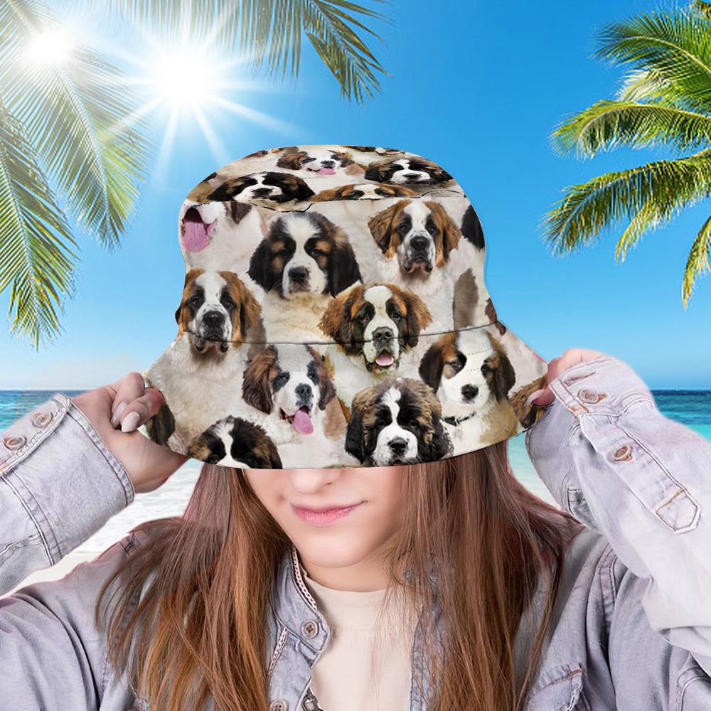 A Bunch Of St. Bernards Bucket Hat