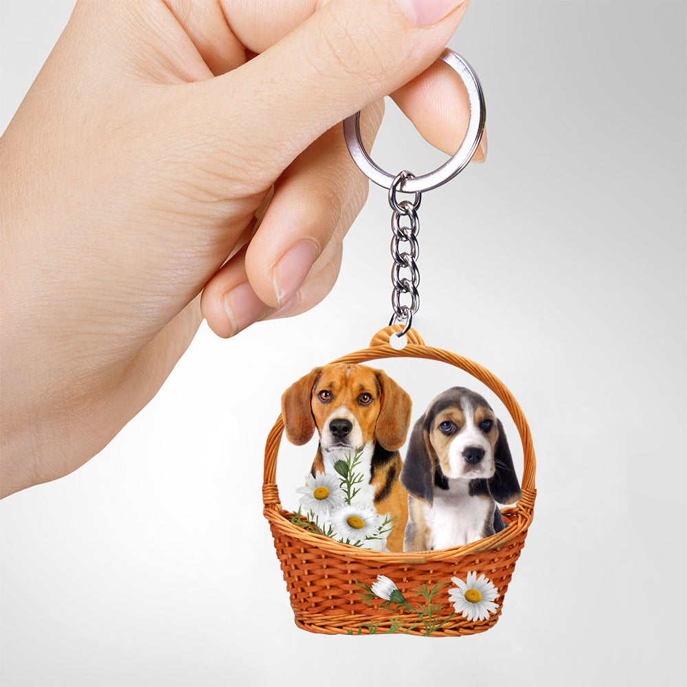 beagle5 God's Present Acrylic Keychain